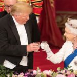 Rainha Elizabeth usa coroa que afasta mau-olhado em jantar com Trump