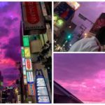 Céu do Japão fica roxo antes de tufão causar mortes e desaparecimentos