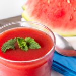 Sopa fria de melancia e tomate