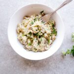 O mais cremoso risoto de cogumelos vegano sem glúten