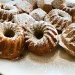 Muffins veganos de banana e baunilha