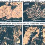 A mineração ilegal de ouro continua prejudicando o ecossistema amazônico