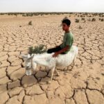 Reservatório de irrigação essencial no Iraque perto de secar