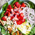 Salada de morango e espinafre