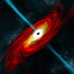 Flash misterioso é um jato de buraco negro apontando diretamente para a Terra, dizem astrônomos