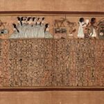 Papiro do Livro dos Mortos de 15 metros de comprimento do antigo Egito descoberto em Saqqara