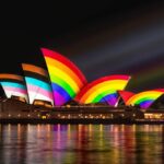Austrália:  Sydney Opera House se ilumina com as cores LGBTQIA+ para o World Pride