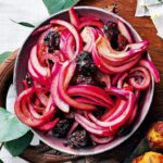 Relish de cebola roxa, cereja e romã
