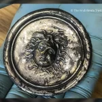 Medalha de prata com Medusa alada descoberta em forte romano perto da Muralha de Adriano