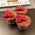 Mousse de Chocolate Amargo com Framboesa