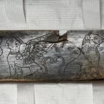 Marfim de 2.800 anos esculpido com esfinge descoberto na Turquia