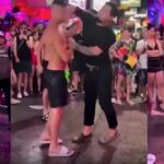 Vídeo: Turista bêbado apanha de segurança  em frente a um bar tailandês