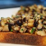 Bruschettas de Cogumelos Shiitake
