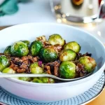 Couve de Bruxelas com 'Bacon' de Cogumelos