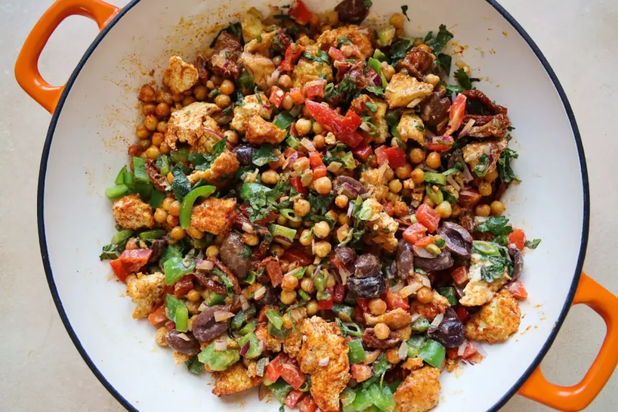 Tigela de proteína vegetal