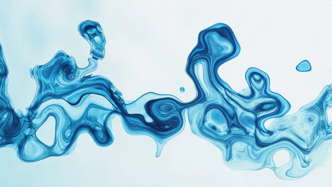 ilustração líquido azul