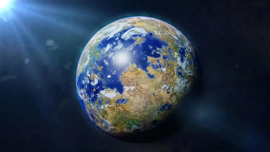 Ilustração de um exoplaneta