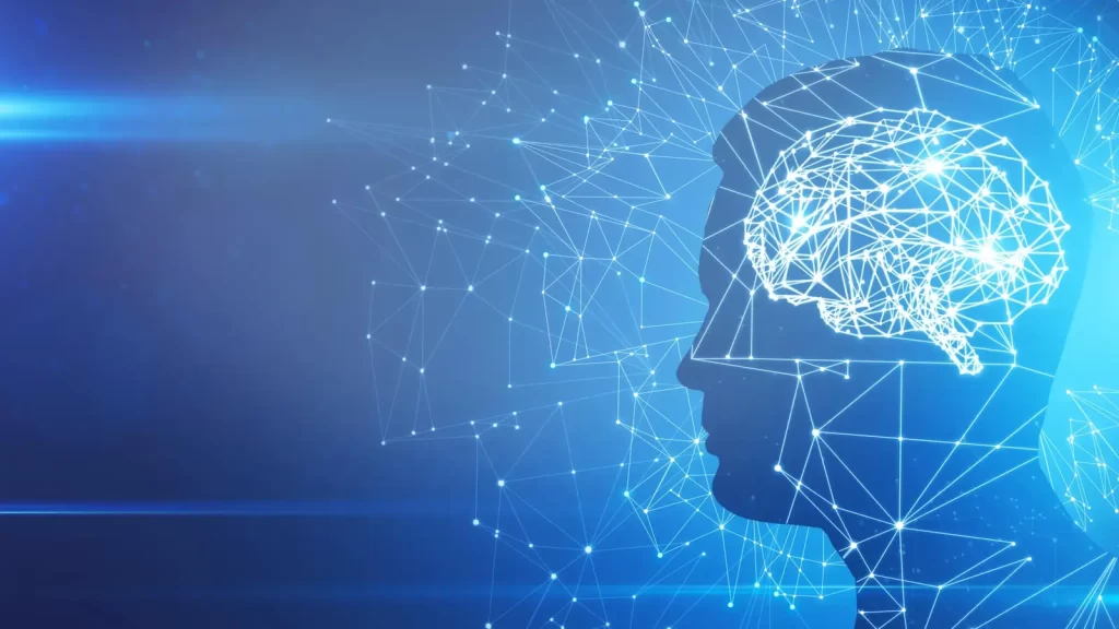 ilustração redes neurais no cérebro