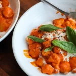 Nhoque cremoso de vodka