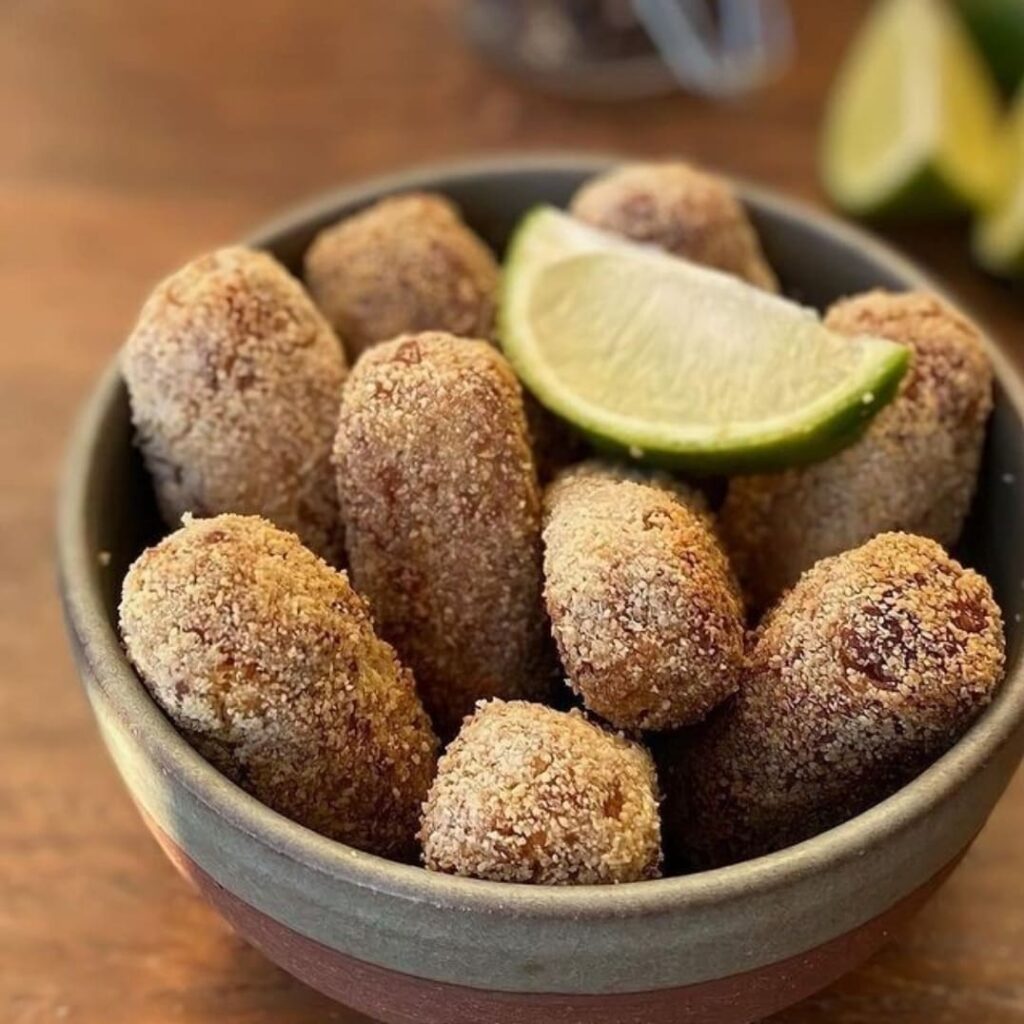 Croquete vegano de soja