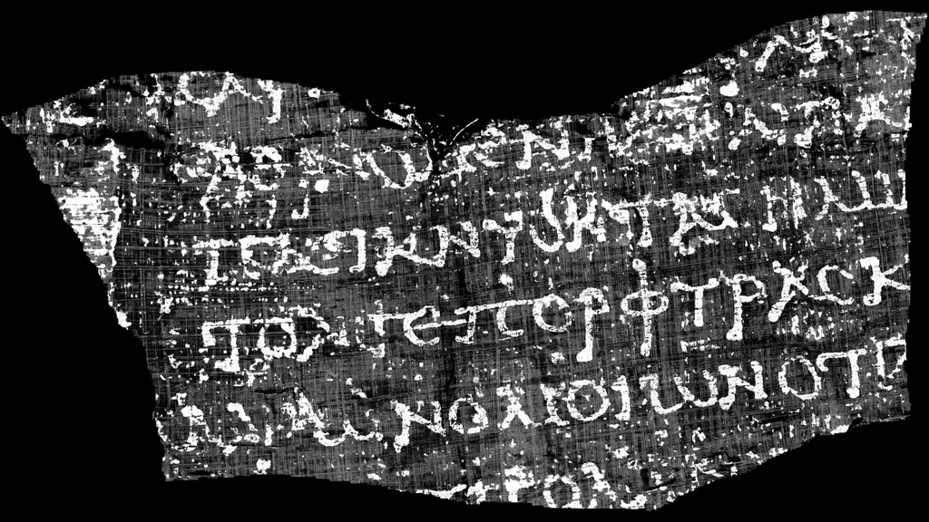 Cientistas revelaram um texto grego antigo da cidade romana de Herculano usando uma técnica de digitalização de alta resolução.