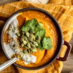 Sopa de cenoura e gengibre