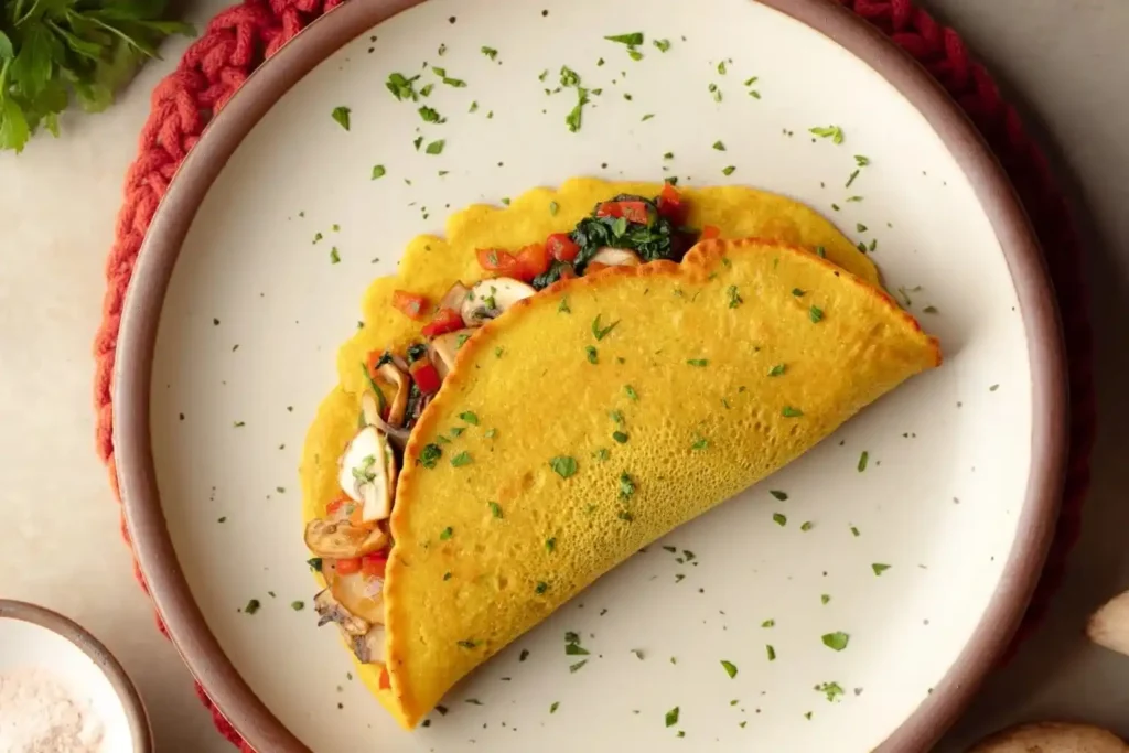 Omelete de grão-de-bico