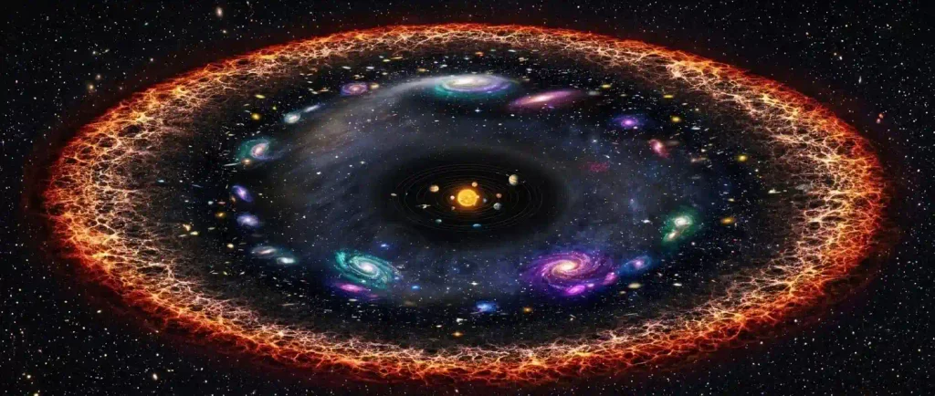Imagem ilustrativa do universo observável